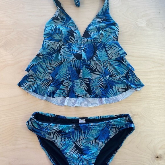 Time and Tru Two Piece Swim Suit size large (10-12) (EP) - Picture 4 of 11